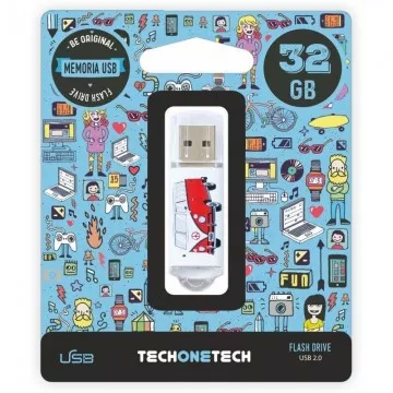 Unidade Flash 32GB Tech One Tech Camper VAN-VAN USB 2.0 TECH ONE TECH - 1