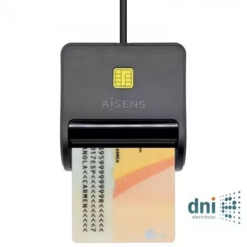 Leitor de cartões de identificação Aisens ASCR-SN01-BK/ Preto AISENS - 1