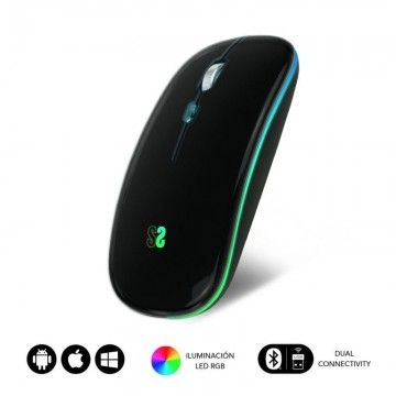 Mouse sem fio por Bluetooth Subblim LED Dual Flat/ Bateria recarregável/ Até 1600 DPI Subblim - 1