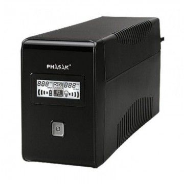 Linha Interativa UPS Phasak 850 VA LCD Interativo/ 850VA/ 2 Saídas/ Formato Torre PHASAK - 1