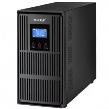 UPS Online Phasak Conqueror Pro 3000 VA Online LCD/ 3000VA-2700W/ 3 Saídas/ Formato Torre PHASAK - 1