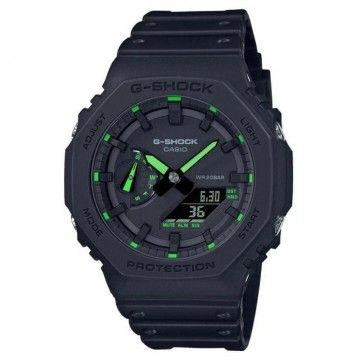 Relógio Digital Analógico Casio G-Shock Trend GA-2100-1A3ER/ 49 mm/ Preto e Verde CASIO - 1