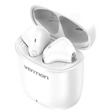 Auscultadores Vention NBGW0 Bluetooth com estojo de carregamento/ Autonomia 7h/ Branco VENTION - 1