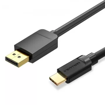 Vention CGYBF/ USB Tipo-C Macho - Displayport Cabo Conversor Macho/ 1m/ Preto  - 1