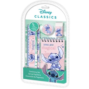 Conjunto de artigos de papelaria Stitch Disney 5pcs KIDS LICENSING - 1