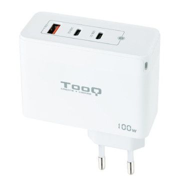 Carregador de parede TooQ TQWC-GANQC2PD100W/ 2xUSB Tipo-C/ 1xUSB/ 100W TOOQ - 1