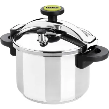 Panela de Pressão Monix Classica M530003/ Ø24cm/ 8L/ Aço Inox/ Adequado para Indução  - 1