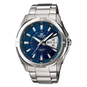 Relógio Analógico Clássico Casio Edifice EF-129D-2AVEF/ 49 mm/ Prata e Azul CASIO - 1