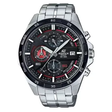 Relógio analógico clássico Casio Edifice EFR-556DB-1AVUEF/ 54 mm/ prata e preto CASIO - 1