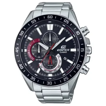 Relógio analógico clássico Casio Edifice EFV-620D-1A4VUEF/ 55 mm/ prata e preto CASIO - 1