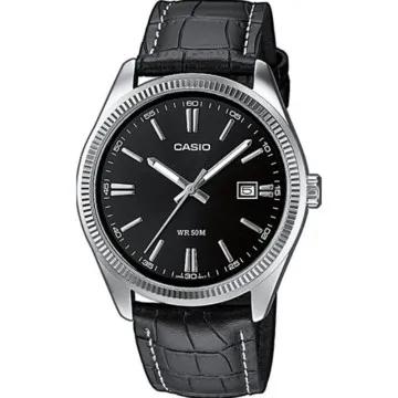 Relógio analógico masculino da coleção Casio MTP-1302PL-1AVEF/ 44 mm/ preto CASIO - 1