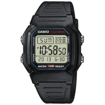 Relógio digital masculino da coleção Casio W-800H-1AVES/ 44 mm CASIO - 1