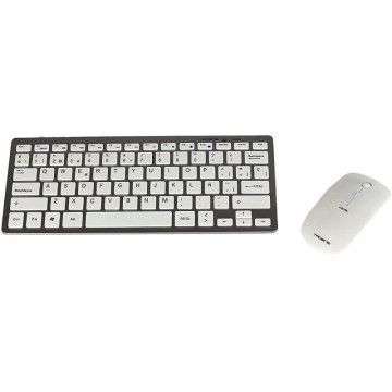 Combinação de teclado e mouse sem fio Levis Tacens V2/branco  - 1