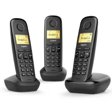 Pacote de telefone sem fio Gigaset A170 TRIO/ Preto  - 1