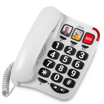 Telefone SPC Comfort Numbers 2/ Branco SPC - 1