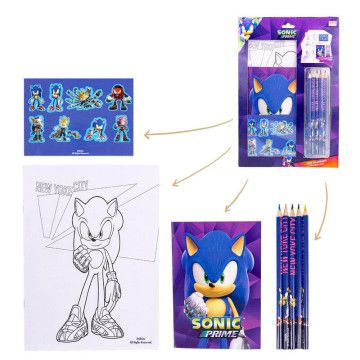 Conjunto de artigos de papelaria coloridos Sonic Prime CERDÁ - 1
