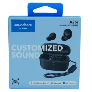 Fones de ouvido SoundCore A25i Custom Sound Bluetooth com estojo carregador/ 9h de autonomia/ Preto  - 1