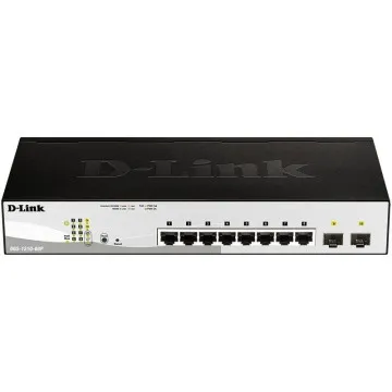 Switch gerenciável D-Link DGS-1210-08P/ 8 portas/ RJ45 10/100/1000/ SFP/ PoE DLINK - 1