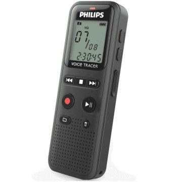 Gravador de Voz Philips VoiceTracer DVT1160/ 8kHz/ Preto PHILIPS - 1