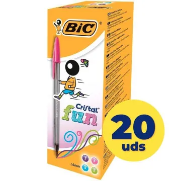 Caixa de canetas a óleo Bic Cristal Fun 895793/ 20 unidades/ cores sortidas  - 1