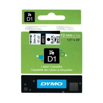 Dymo D1 45021 Fita Adesiva de Etiquetagem de Poliéster/ para Gerenciador de Etiquetas/ 12mm x 7m/ Branco-Preto DYMO - 1