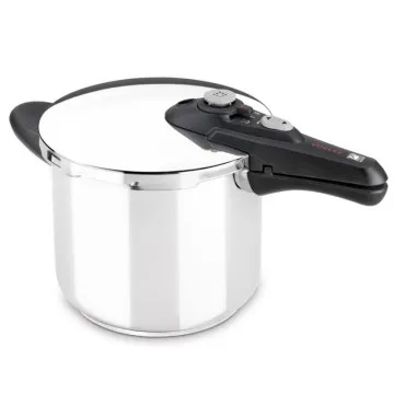 Sutiã Panela de Pressão Vitesse A185102/ Ø22cm/ 6L/ Aço Inoxidável/ Adequado para Indução  - 1