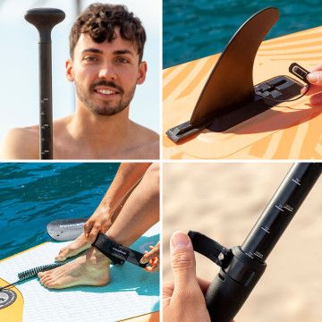 Prancha de Paddle Surf Insuflável 2 em 1 com Assento e Acessórios Siros InnovaGoods 10'5" 320 cm InnovaGoods - 22