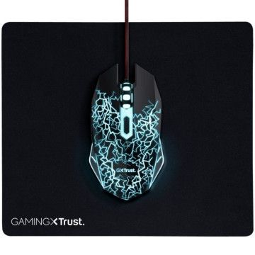 Pacote de jogos Trust Gaming 24752/ Mouse óptico + mouse pad TRUST GAMING - 1
