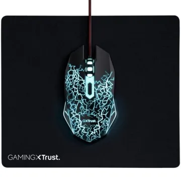 Pacote de jogos Trust Gaming 24752/ Mouse óptico + mouse pad TRUST GAMING - 1