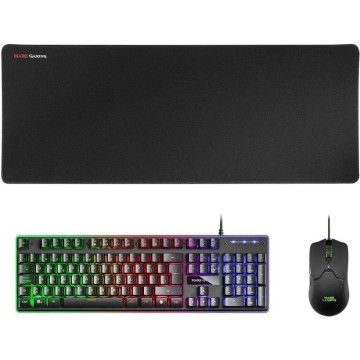 Pacote de jogos Mars Gaming MCPX/teclado H-MECH + mouse óptico + mouse pad/preto Mars Gaming - 1