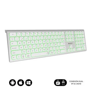 Subblim Master Teclado Sem Fio / Prata e Branco Subblim - 1