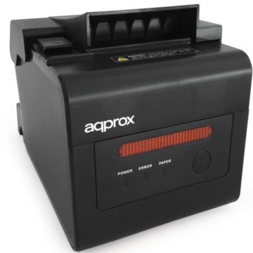 Impressora de Ticket Aprox appPOS80ALARM/ Térmica/ Largura do papel 58 e 80mm/ USB-RS232-LAN-RJ11/ Preto Approx - 1