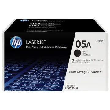 Original HP Toner nº 05A Multipack/ 2x Preto HP - 1