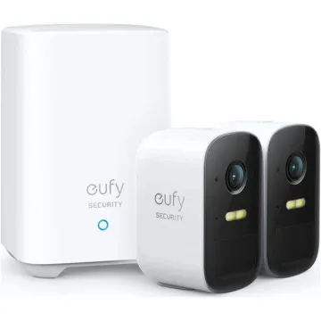 Pacote 2 Câmeras de Vigilância Eufy EufyCam 2C/ 135º/ Visão Noturna/ Controle de APP EUFY - 1