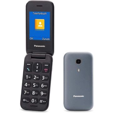 Celular Panasonic KX-TU400EXGM para idosos/cinza PANASONIC - 1