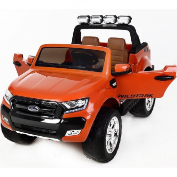 Carro Elétrico Ford Ranger Wildtrak 4x4 F650 24V Bateria c/ Comando - Laranja  - 3