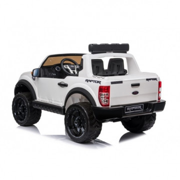 Carro Elétrico Ford Ranger Raptor 4x2 F150R 12V Bateria c/ Comando - Branco - Levante Já em Loja  - 4