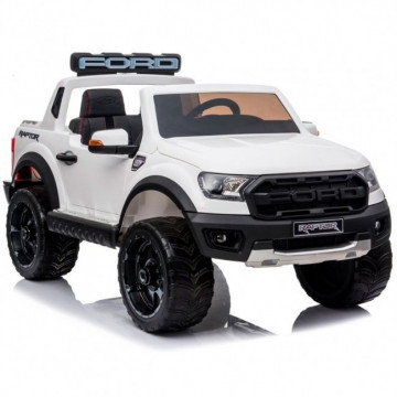 Carro Elétrico Ford Ranger Raptor 4x2 F150R 12V Bateria c/ Comando - Branco - Levante Já em Loja  - 11