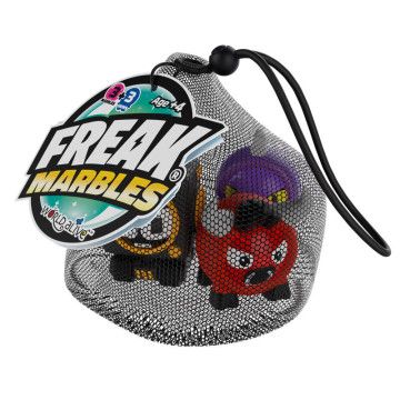 Conjunto de 3 bolinhas de gude sortidas Freak Marbles WORLD ALIVE - 1