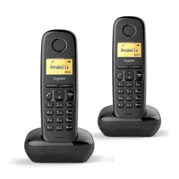 Telefone sem fio Gigaset A170/Pacote DUO/Preto GIGASET - 1