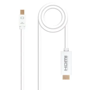 Cabo Mini Displayport Nanocable 10.15.4002/ Mini Displayport Macho - HDMI Macho/ 2m/ Branco NANO CABLE - 1