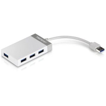 Hub USB 3.0 Trendnet TU3-H4E/ 4xUSB/ Branco e Cinza TRENDNET - 1