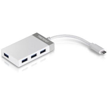 Hub USB tipo C Trendnet TUC-H4E/ 4xUSB/ branco e cinza TRENDNET - 1