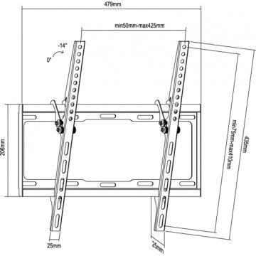 EQUIP - Suporte TV Tilt VESA400 650311 EQUIP - 2