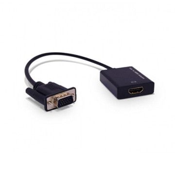 Adaptador VGA 3GO C132 HDMI Fêmea - VGA Macho/Preto 3GO - 1