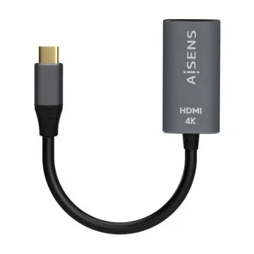 Conversor HDMI 4K 60Hz Aisens A109-0683/ HDMI Fêmea - USB Tipo-C Masculino/ 15cm/ Cinza AISENS - 1