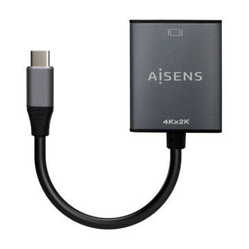 Conversor HDMI 4K 30Hz Aisens A109-0685/ HDMI Fêmea - USB Tipo C Masculino /15cm/ Cinza AISENS - 1