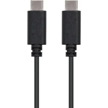 Nanocabo USB 2.0 Type-C 10.01.2301/ USB Type-C Macho - USB Type-C Macho/ 1m/ Preto NANO CABLE - 1