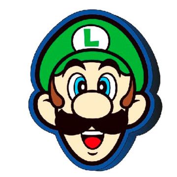 Almofada 3D Luigi Super Mario Bros NINTENDO - 1