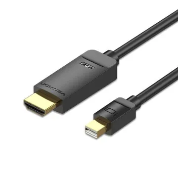 Vention HAHBH/Mini Displayport Macho - Cabo Conversor HDMI Macho/2m/Preto VENTION - 1